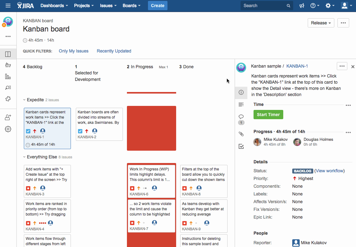 time tracking with jira