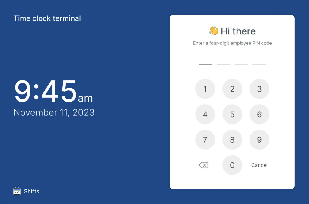 introducing the time clock terminal