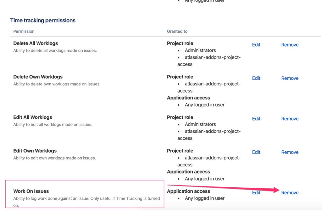 disable jira app for some projects