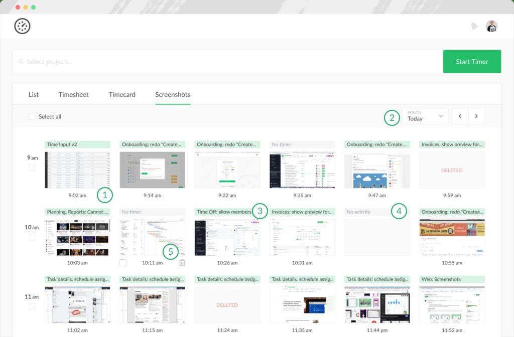 easy and automatic time tracking with screenshots