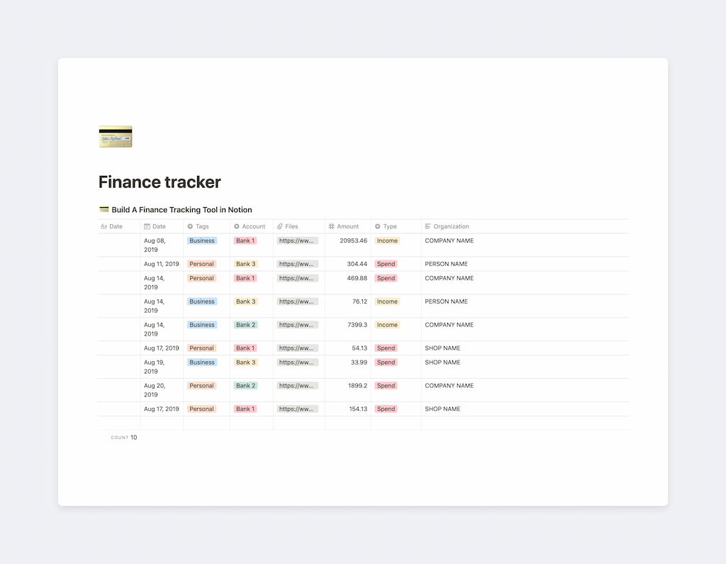 20 notion templates to organize your work and personal life