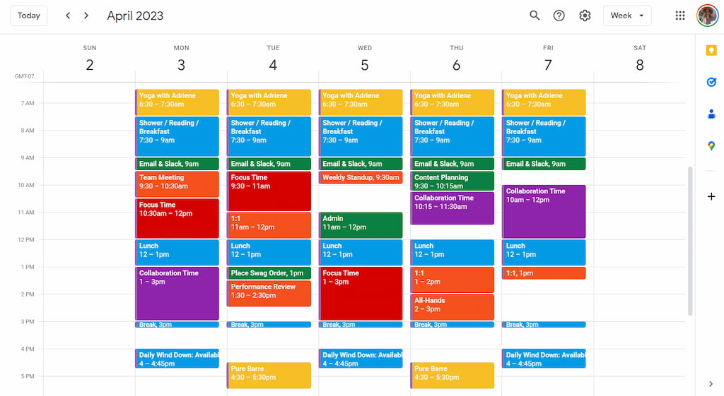 how to make a schedule on google calendar for personal and team use