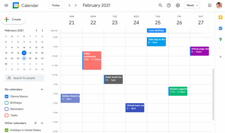 how to make a schedule on google calendar for personal and team use