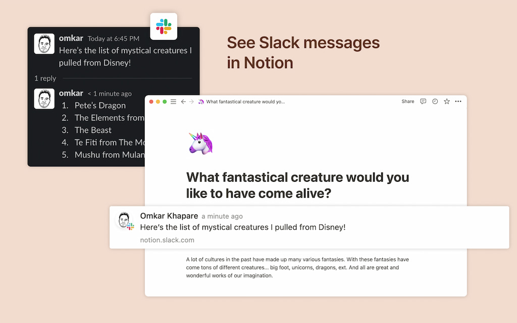 notion integrations: