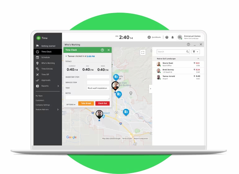 quickbooks time tracking for seamless workforce control