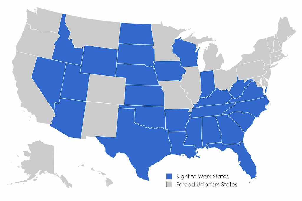 what is a right-to-work state? essential information and facts [2024]