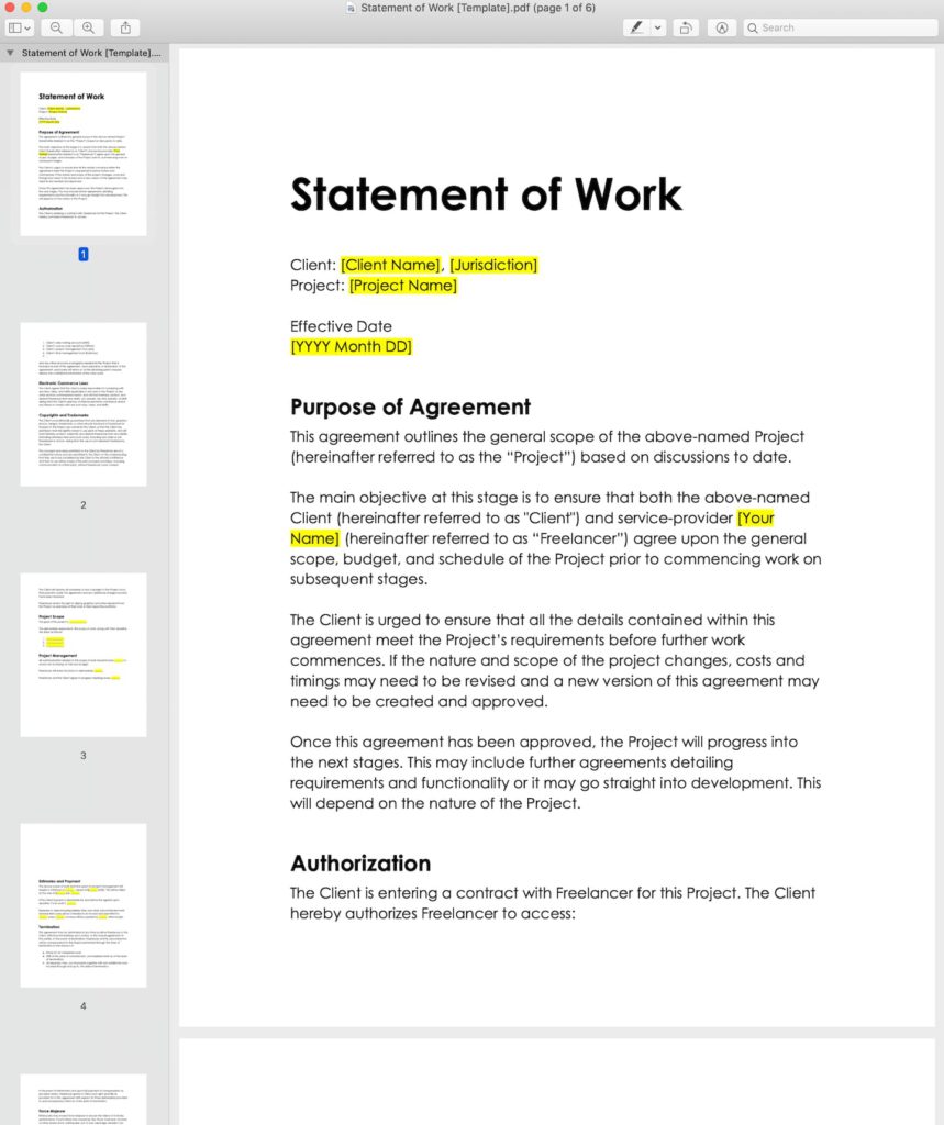 statement of work: what it is & how to create one for your project