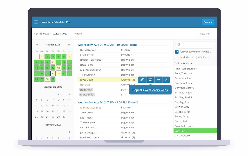 18 best nonprofit scheduling software solutions: simplify volunteer management