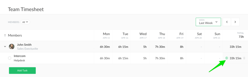 get deeper insights with the new team timesheet