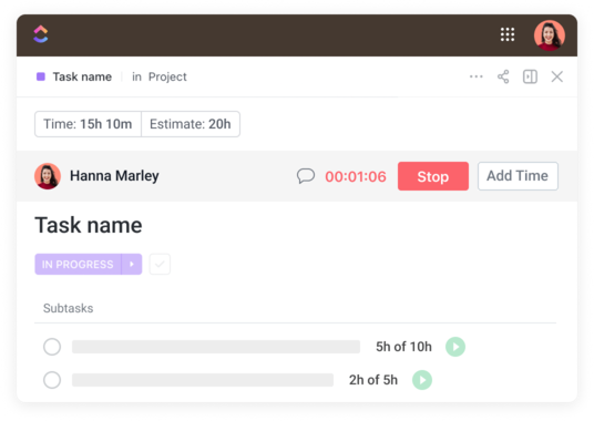 Works with subtasks