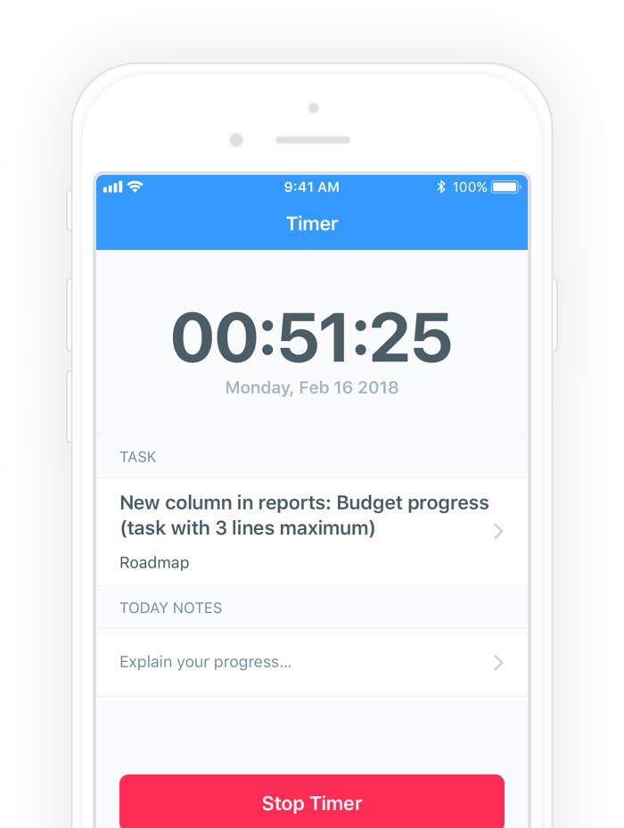 everhour time tracking app for iphone (beta)