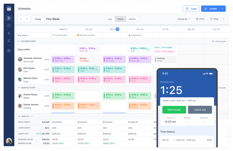 Staff Scheduling Software